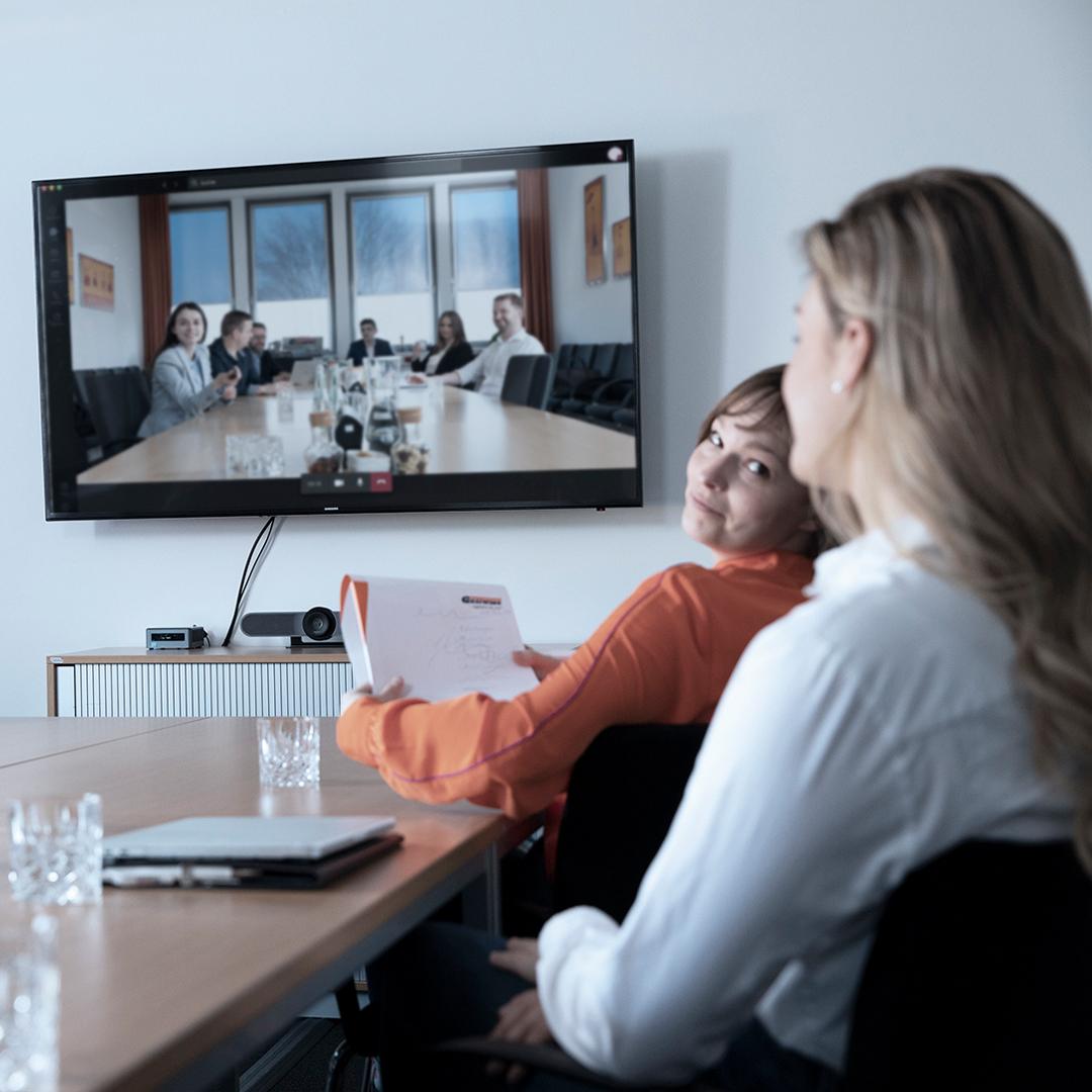 GREIWING Mitarbeiterinnen im Videocall