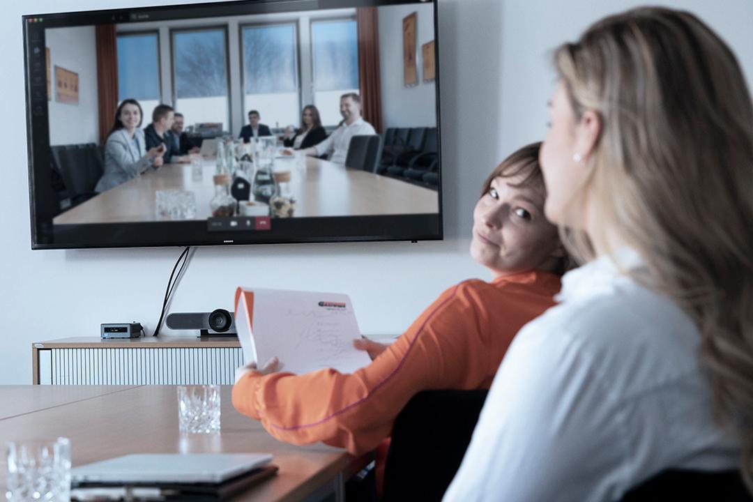 GREIWING Mitarbeiterinnen im Videocall
