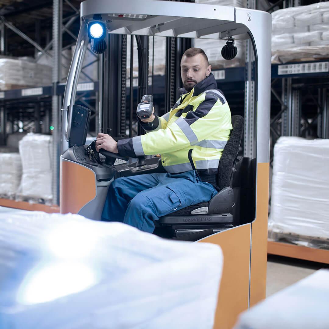 GREIWING Lagerist auf Gabelstapler