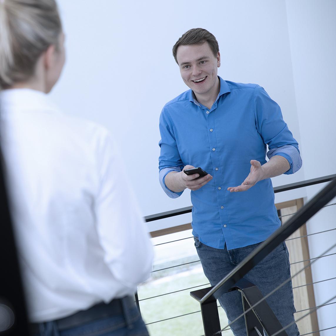 GREIWING Mitarbeiter im Gespräch