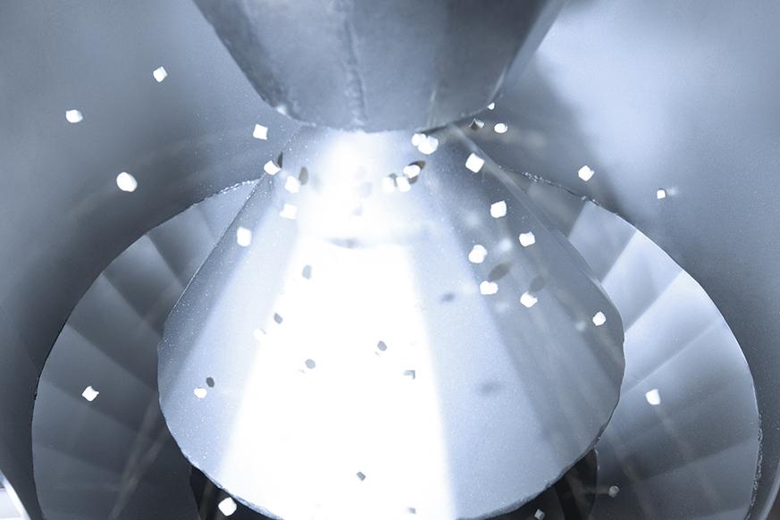 Kunststoffseparation mit Windsichtung