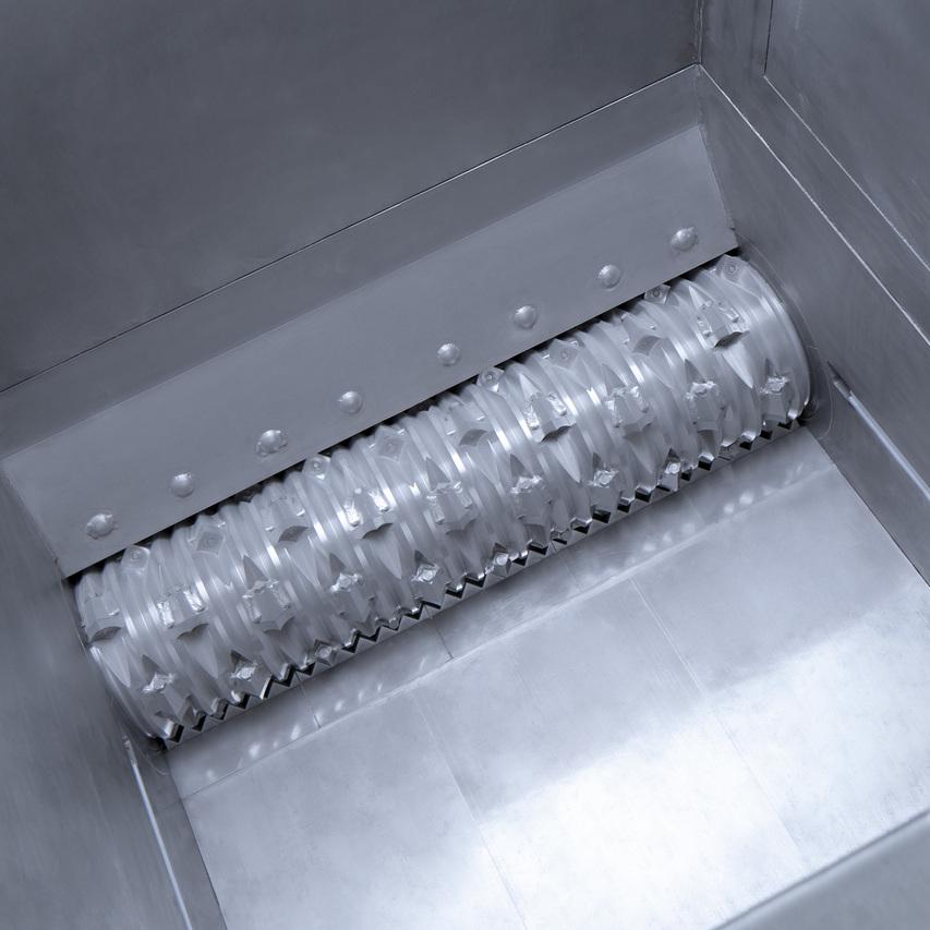 Industrielles Brechen und Zerkleinern von Granulat und Lebensmittelrohstoffen