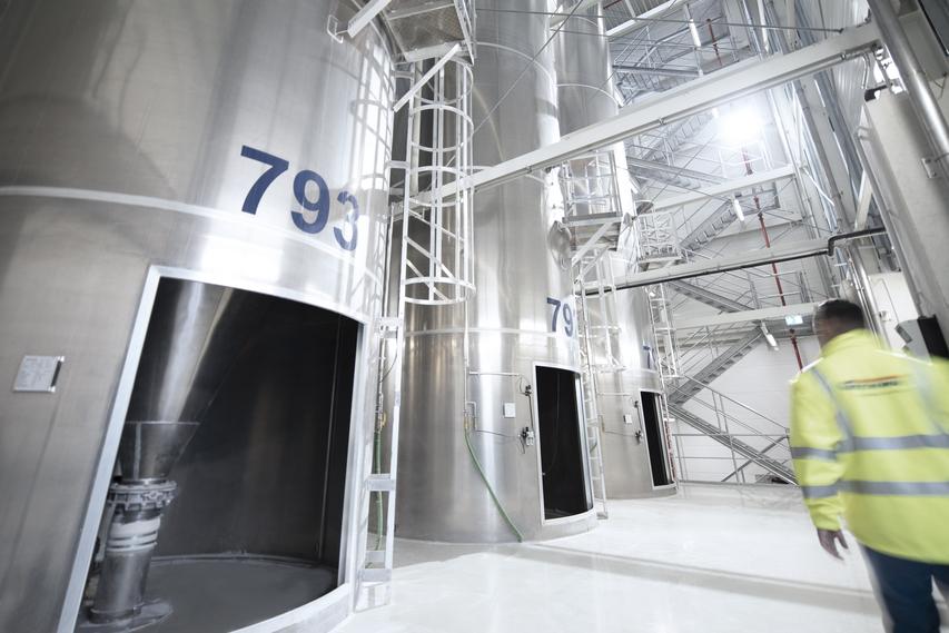 Mischen und Homogenisieren von Granulat und Pulver