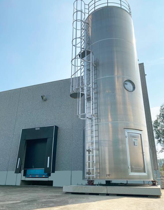 Flexsilo Die SEPARATION AG bietet ihren Kunden seit kurzem die Möglichkeit, lose Produkte wie Kunststoffgranulate in einem Vorratssilo zwischenzulagern.